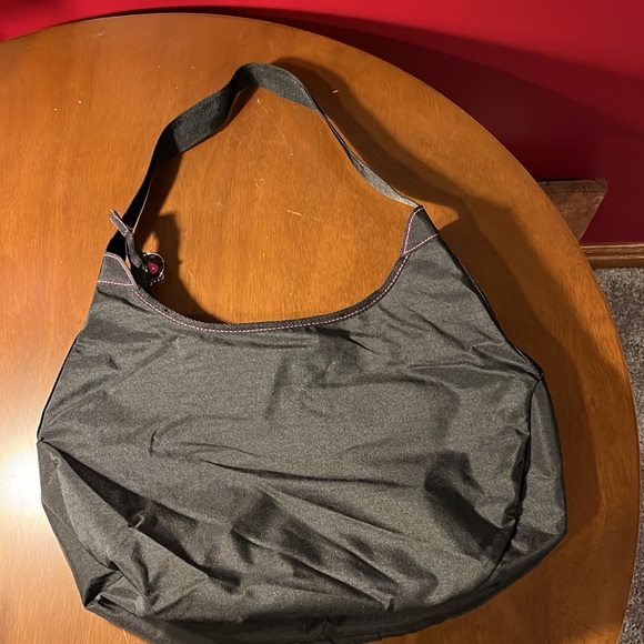 Joe Boxer black nylon shoulder tote - Picture 7 of 11